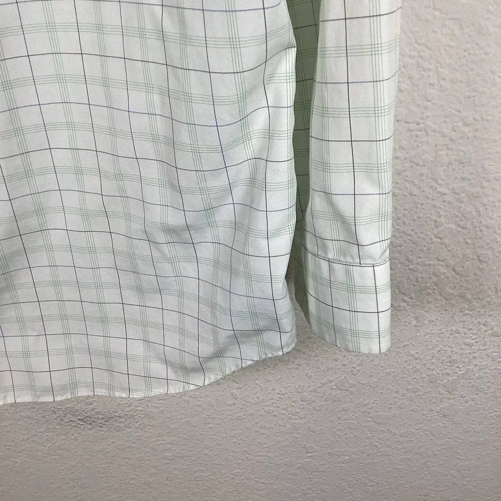 Banana Republic Mens Button Up Shirt Sz XL 17-17.5 Long Sleeve Plaid Excellent